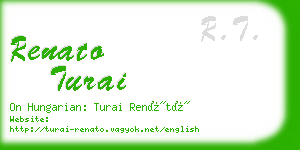 renato turai business card